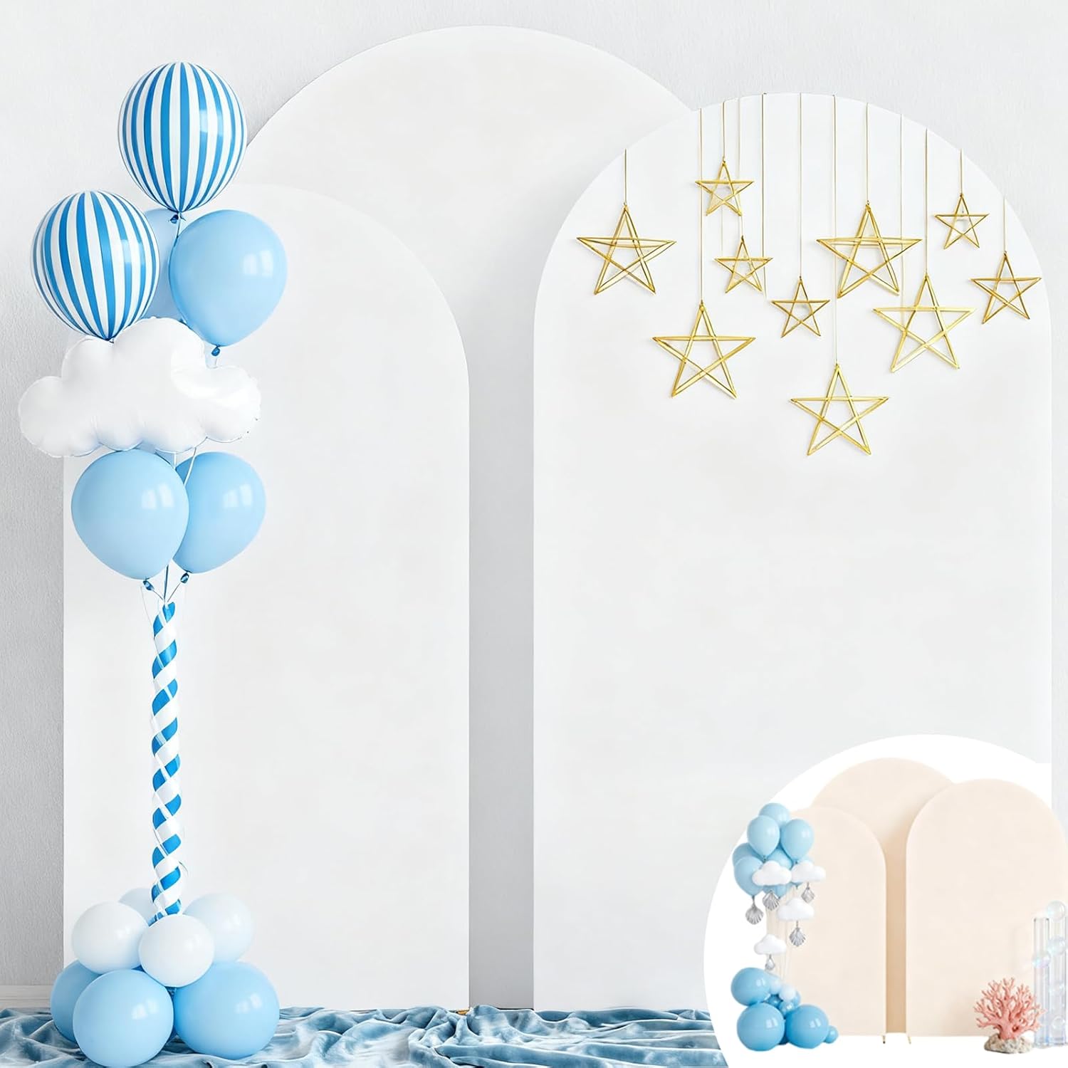 Wedding Arch Cover Set of 3 for Stunning Event Decorations