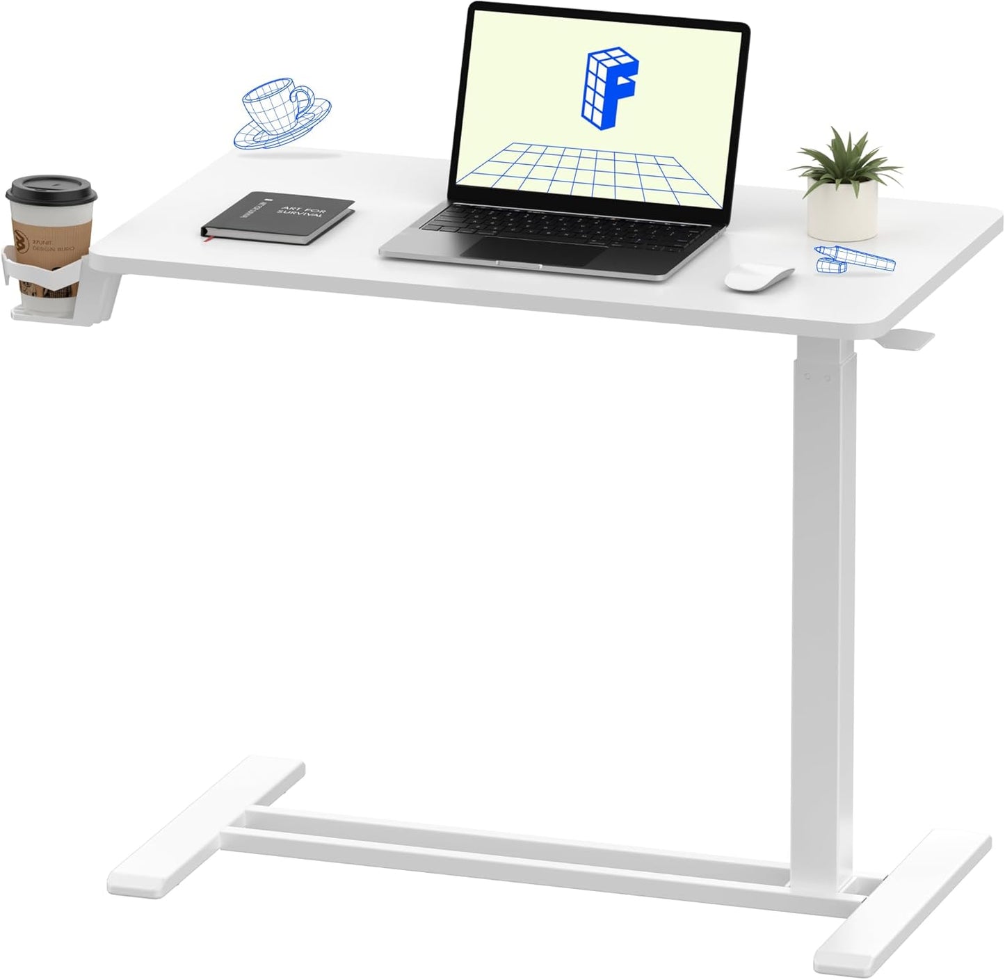 FLEXISPOT H7 Overbed Table: Mobile Workspace Solution