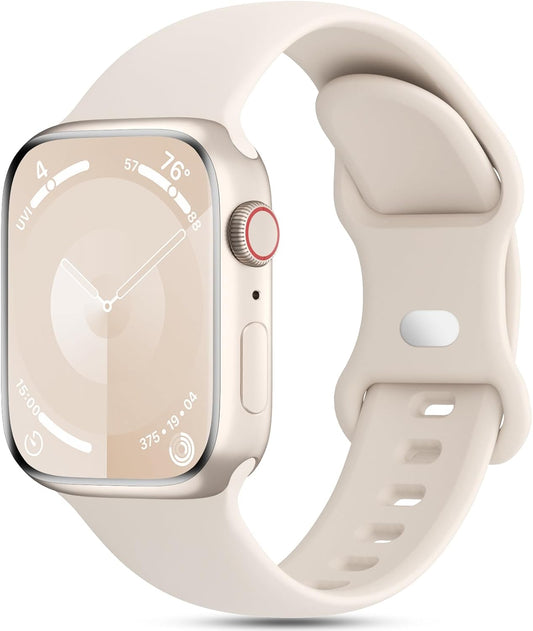 Waterproof Soft Silicone Band for Apple Watch, Series 1-10