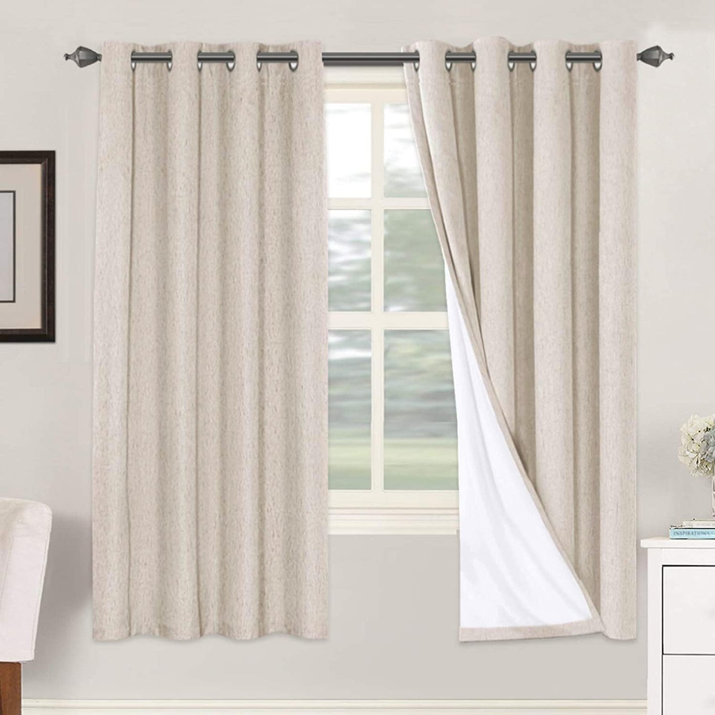 H.VERSAILTEX 72 inch Blackout Curtains for Total Privacy