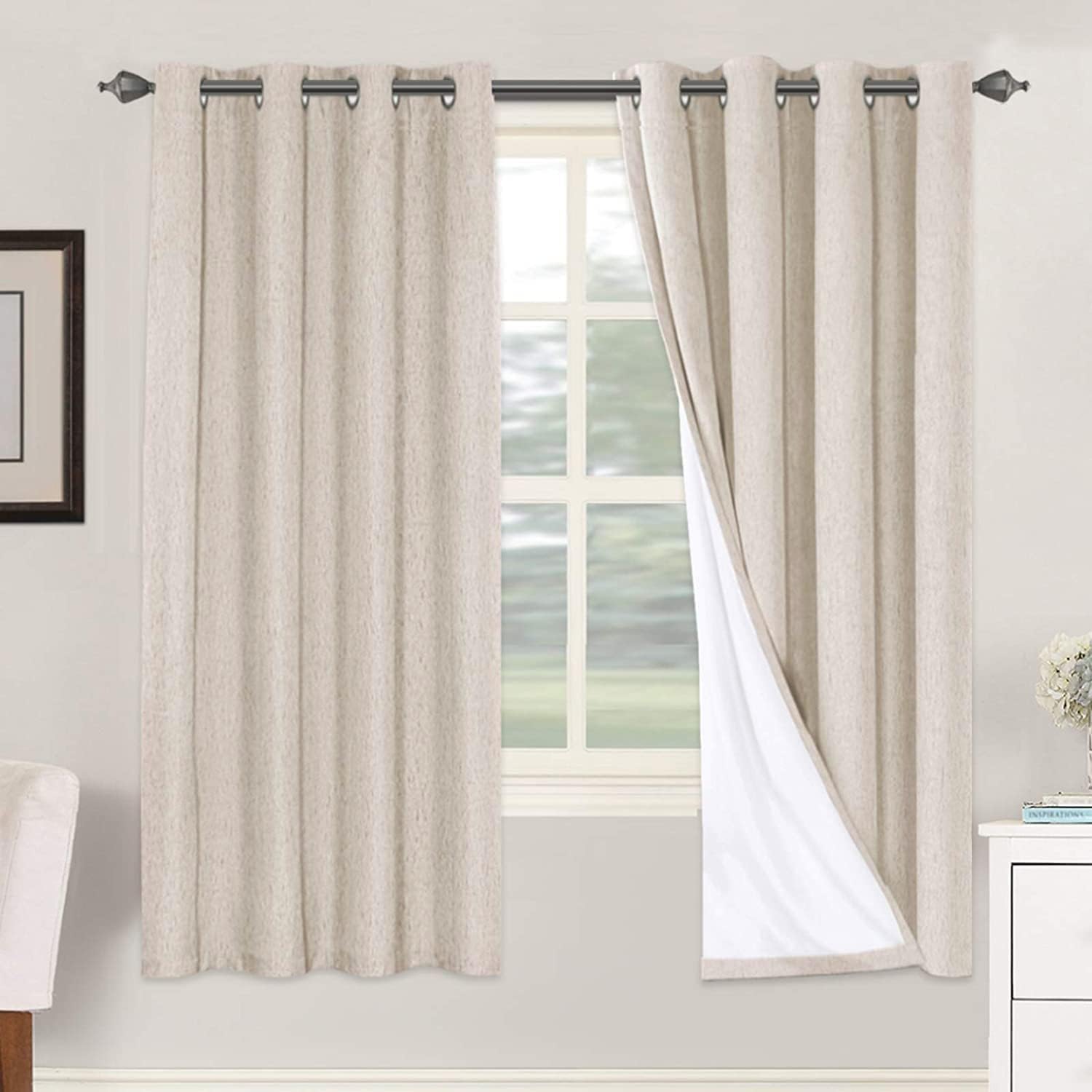 H.VERSAILTEX 72 inch Blackout Curtains for Total Privacy