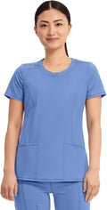 Cherokee Infinity Scrubs Women Round Neck Scrub Top - Flattering Shoes