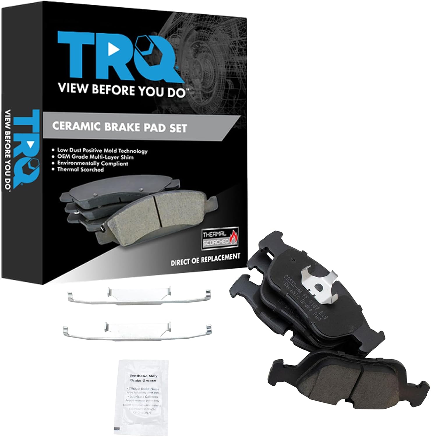 TRQ Front Brake Pads Ceramic for BMW 318i 325i 328i Z3 Models