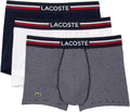 Lacoste Men's Tricolor Waistband Cotton Trunks Set of Three