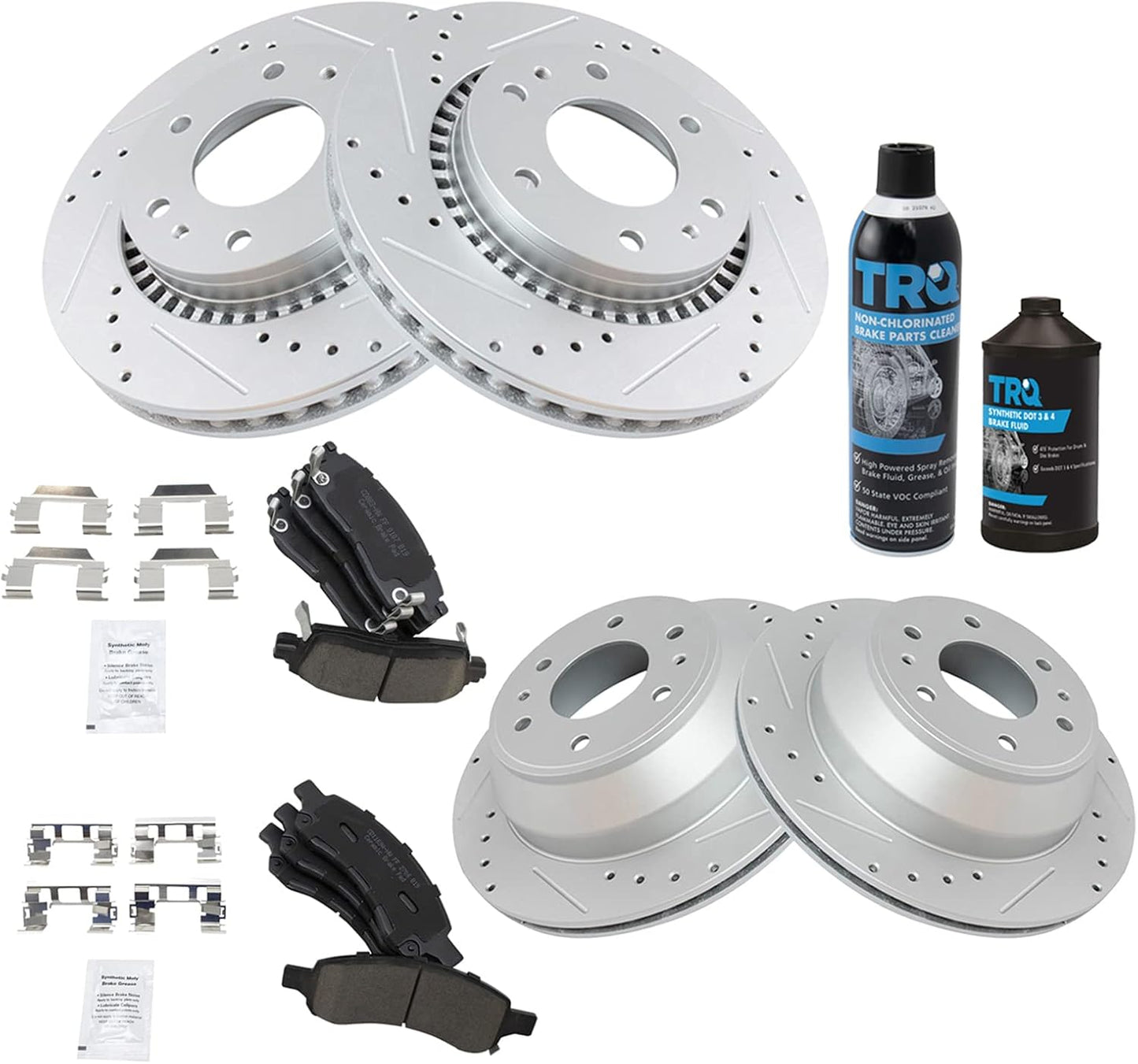 Premium Brake Pad & Rotor Kit for Buick Rainier & Chevy Trailblazer