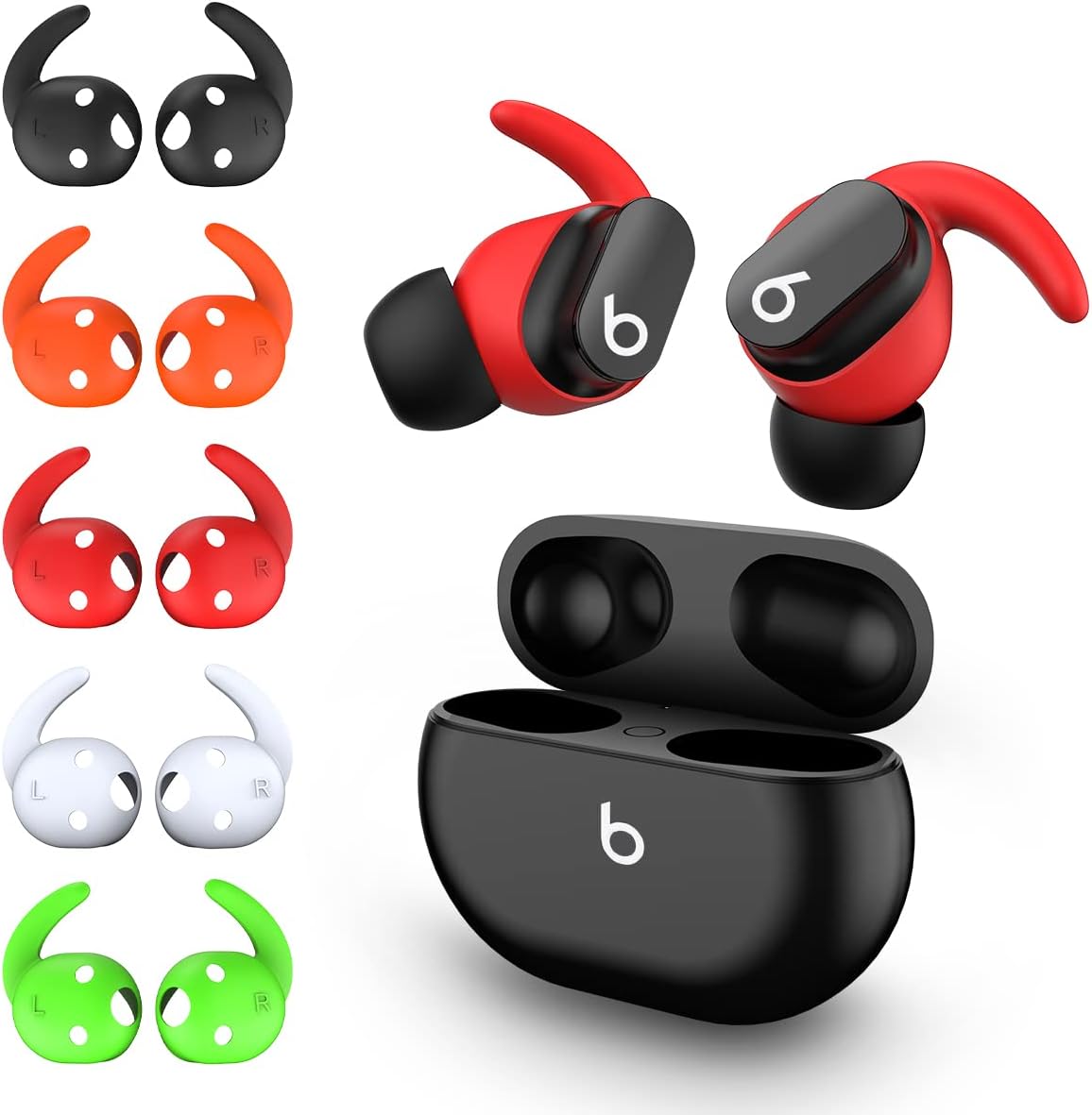 Anti-Slip Silicone Ear Hooks for Studio Buds - 5 Colors