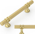 Amerdeco Brushed Gold Cabinet Pulls 5.9 in Length - Elegant Kitchen