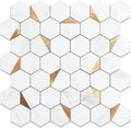 10-Sheet Hexagon Peel and Stick Backsplash Tile 12x12 in - Easy DIY