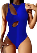 Hilinker Women's Cutout Swimsuit High Waisted Monikini - Tummy Control