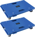 2 Pack Furniture Dolly 4 Wheels Connectable Flat Dolly Cart - 500 LB