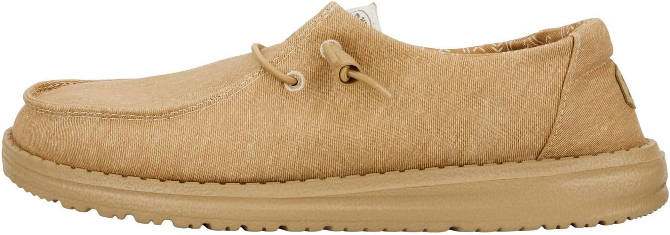 Hey Dude Women's Wendy Chambray Lace-Up Loafer for Comfort