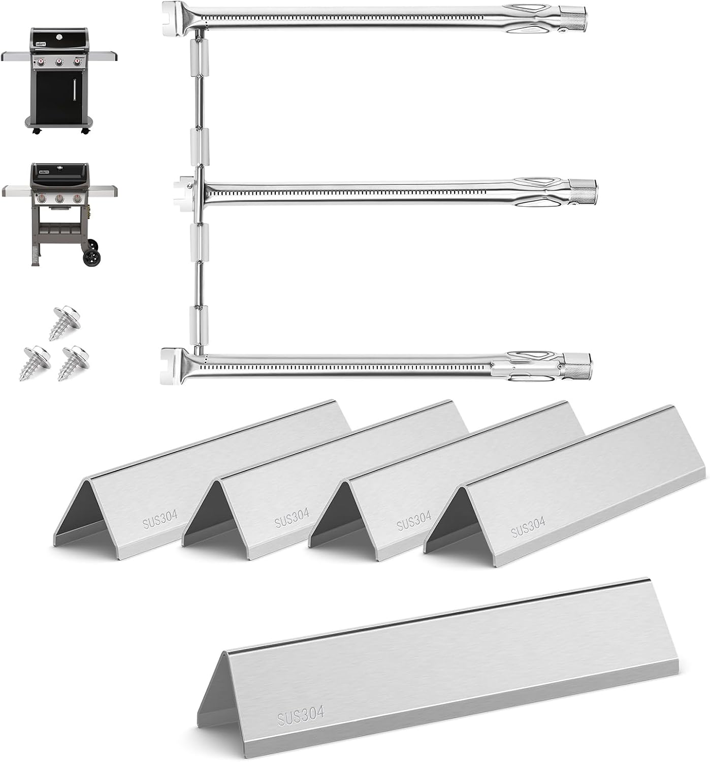 SUS304 Spirit E310 Grill Parts for Weber Spirit 300 Series