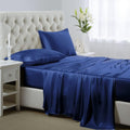 Lanest Housing Silk Satin Sheets Full Size - Cooling, Deep Pockets