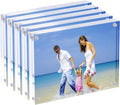 Acrylic Photo Frames 3.5x5 in Double Sided Magnetic - Clear Desktop