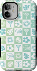 iPhone 12 Mini Case Coastal Checkers - Bold Protective MagSafe