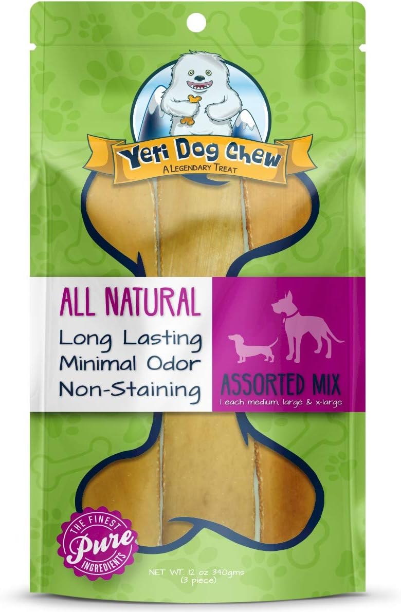 Yeti Dog Chew - Healthy Long Lasting Yak Cheese Chews for Dogs