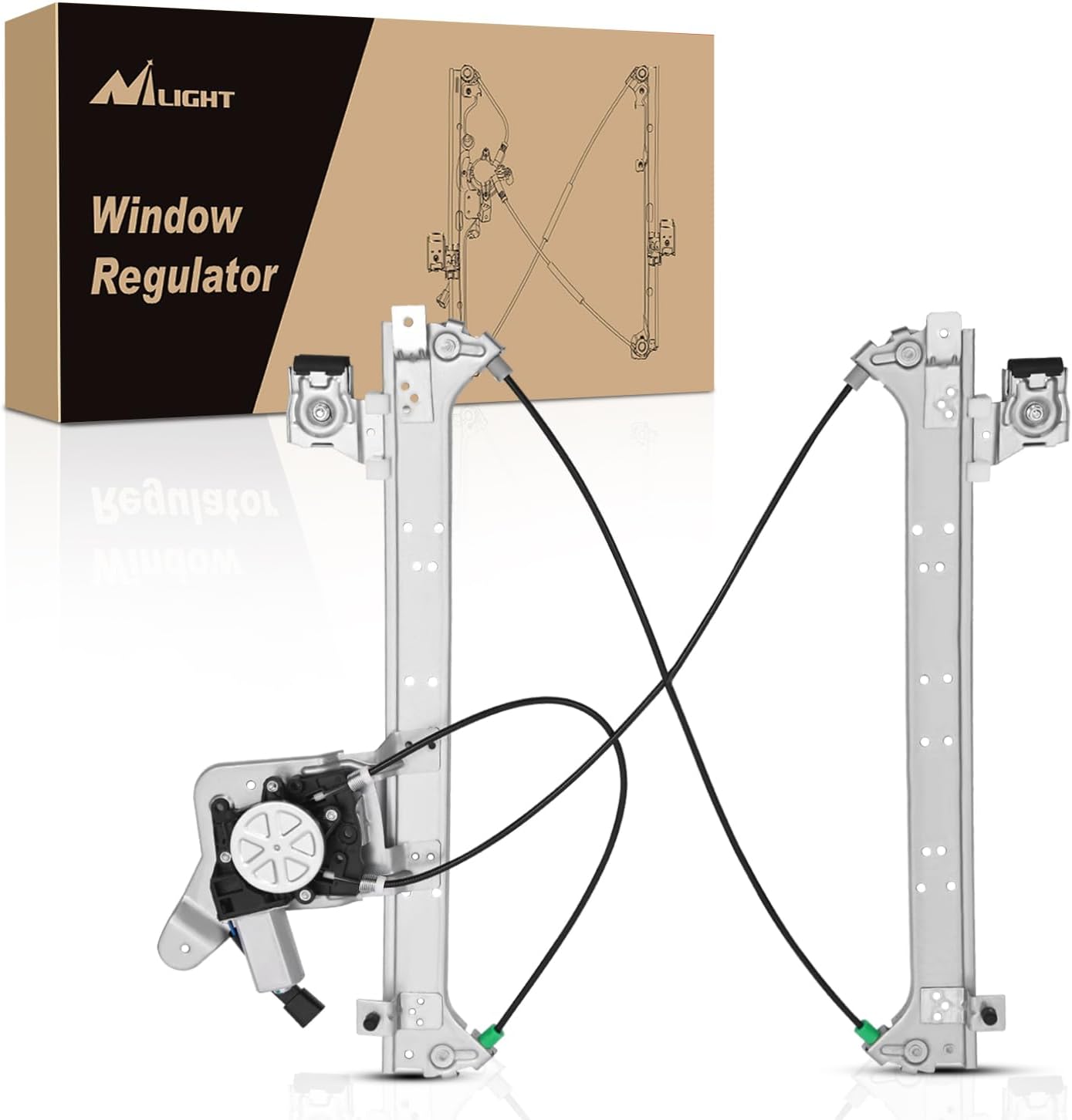 Nilight Rear Driver Side Power Window Regulator for Chevrolet