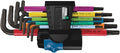 Wera Torx L-Key Set 967/9 TX HF - Held Tips, Color Coded