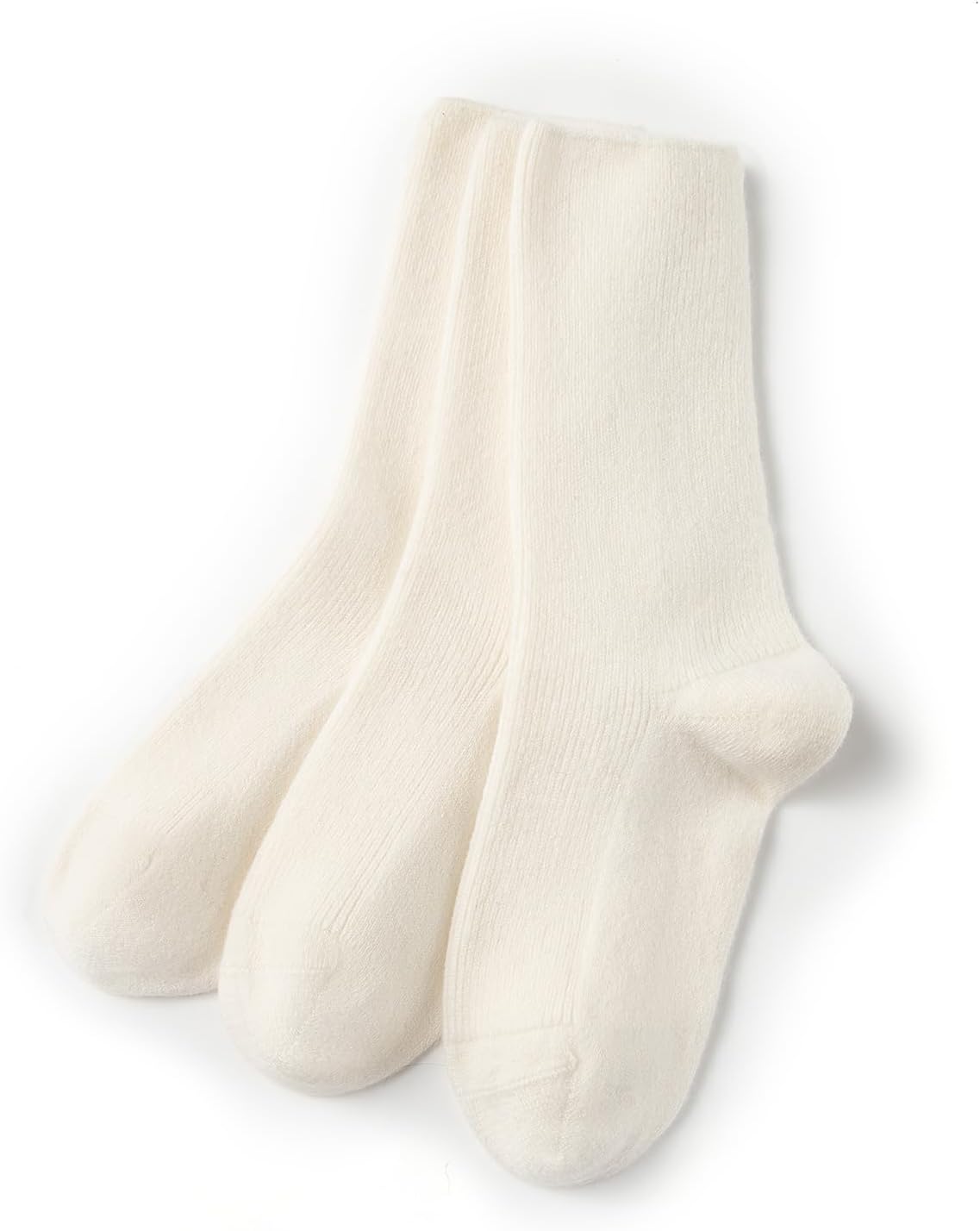 Luxurious Wool Cashmere Socks Set for Men and Women Gift Box