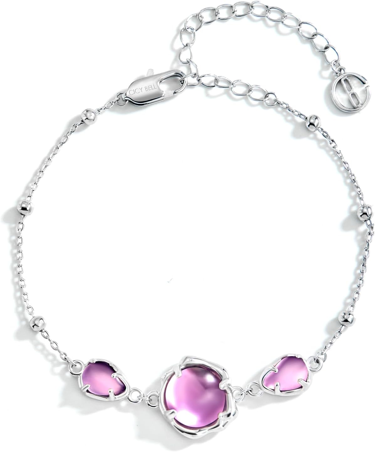 Adjustable Moonstone Link Bracelet - Cicy Bell