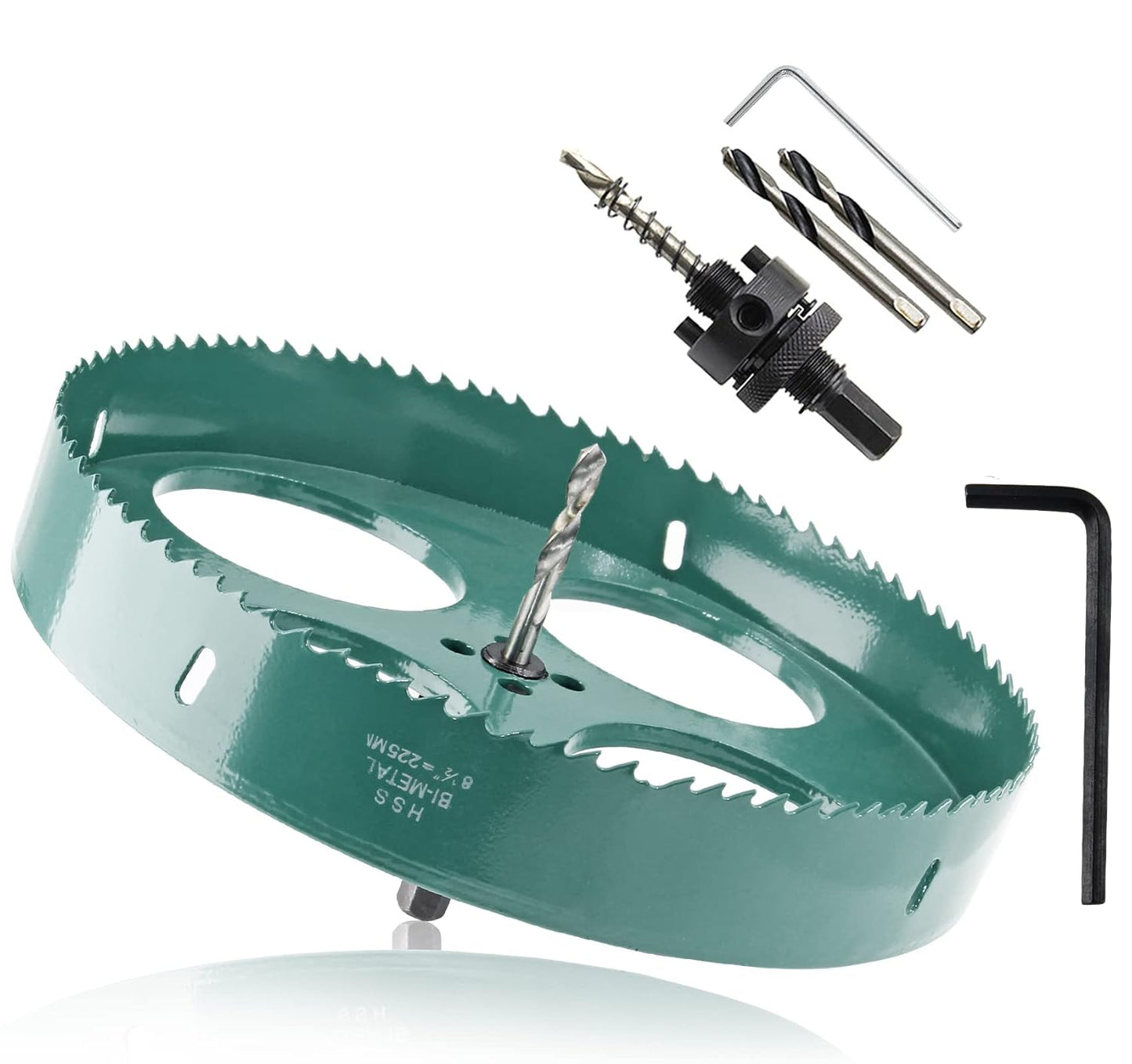 8-7/8 Inch Hole Saw for Smooth Cutting in Wood and Plastic