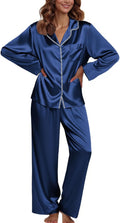 Ekouaer Pajamas For Women Set Silk Pjs 2 Piece Satin