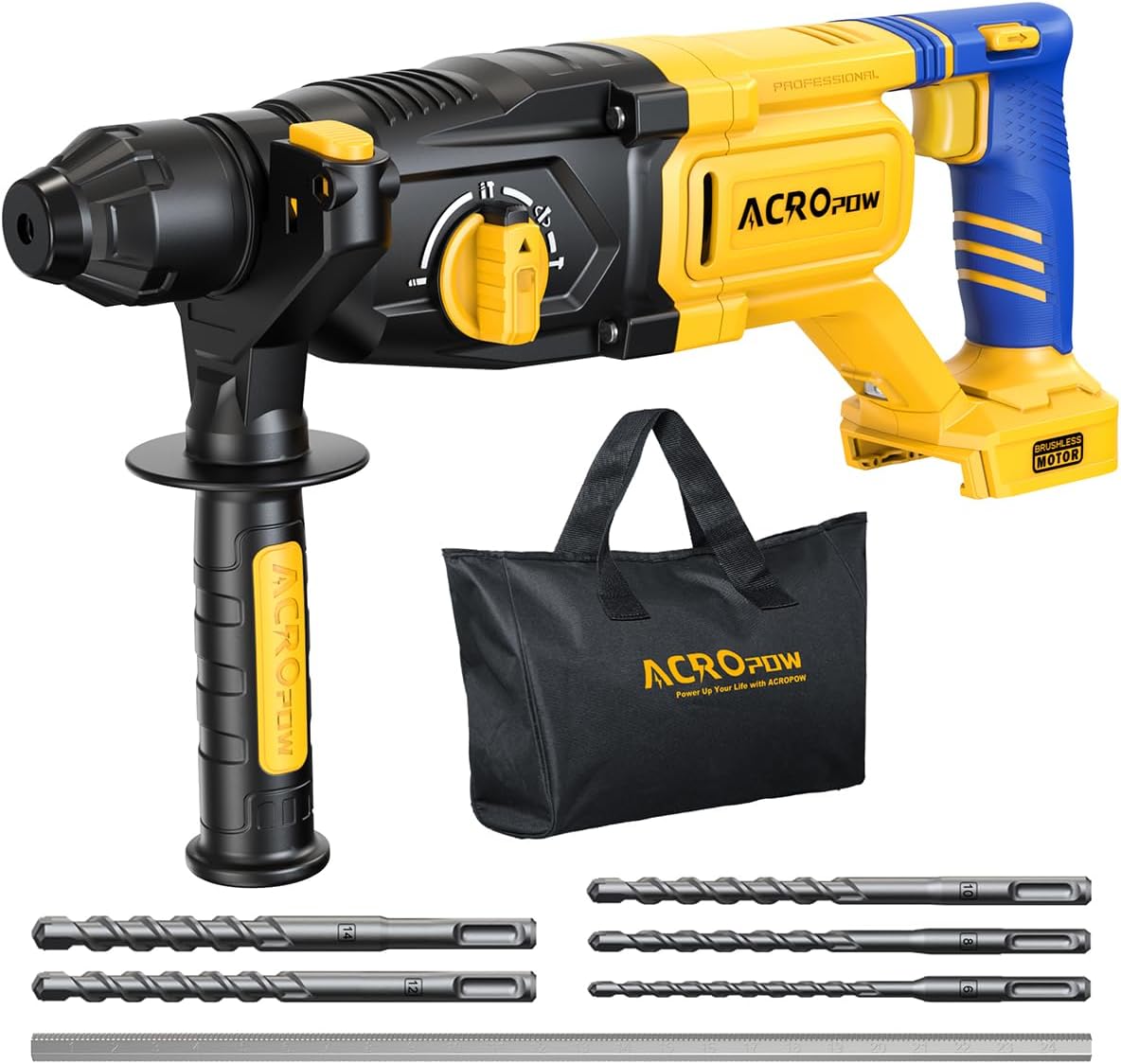 SDS-Plus Cordless Rotary Hammer Drill with Brushless Motor