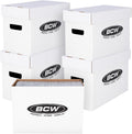 BCW Short Comic Storage Box 5 Pack - Stackable, Durable Storage