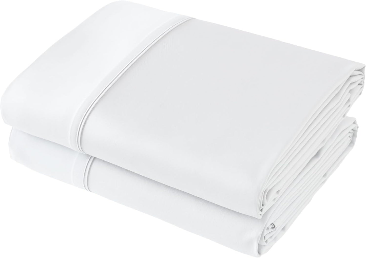 TwinXL Size 400 Thread Count Egyptian Cotton Flat Sheets 2 Pack