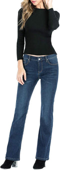 MetHera Le Mel Classic Stretch Curvy Bootcut Jeans - No-Gap Waist hips