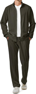 Men's Sweatsuit Tracksuit 2 Piece Set - Casual Full Zip Jogger Suit