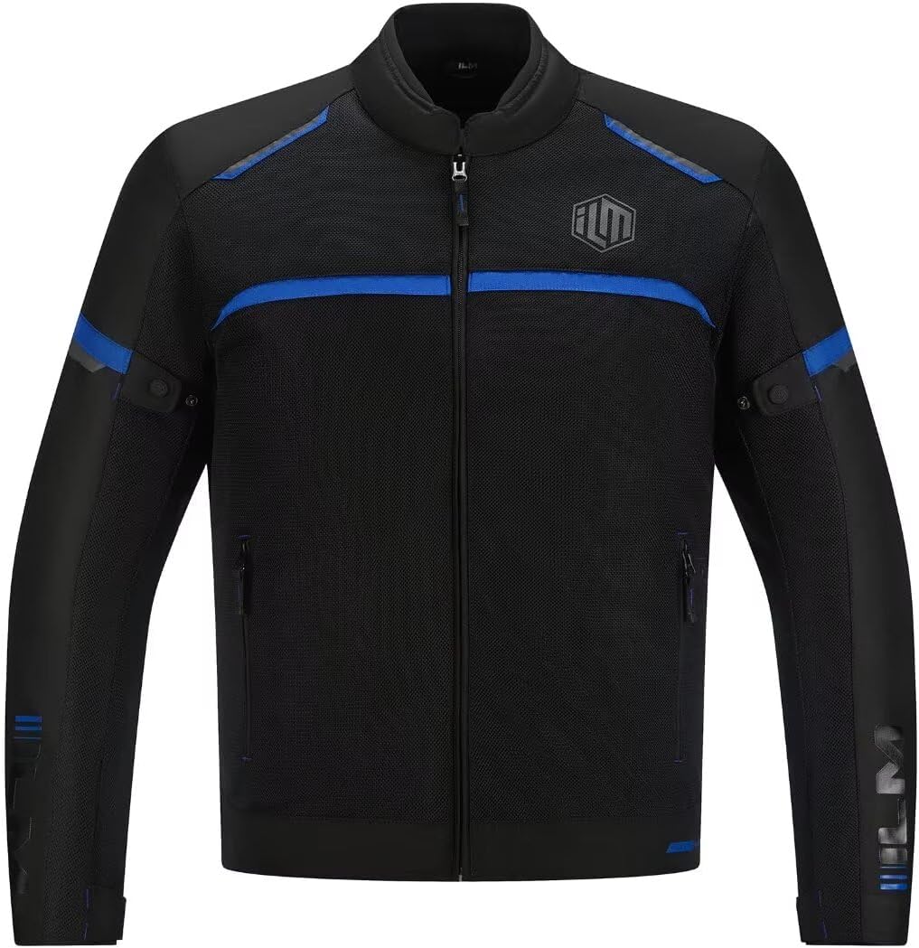ILM Motorcycle Riding Jacket with Mesh CE Armor for All Seasons