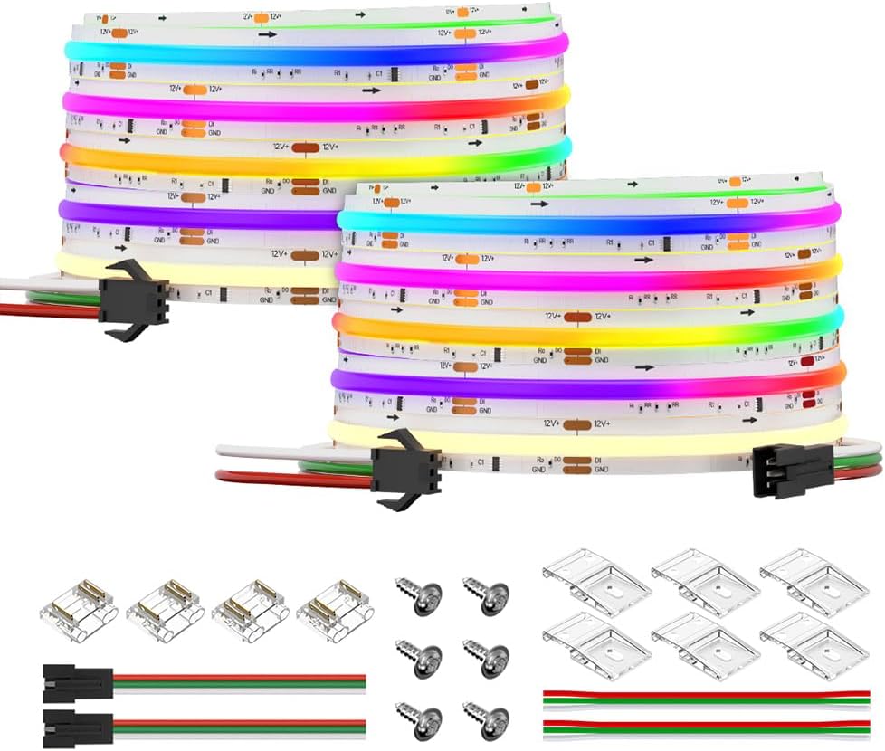 FCOB WS2814 RGBW LED Strip 32.8FT Flexible High Density Light