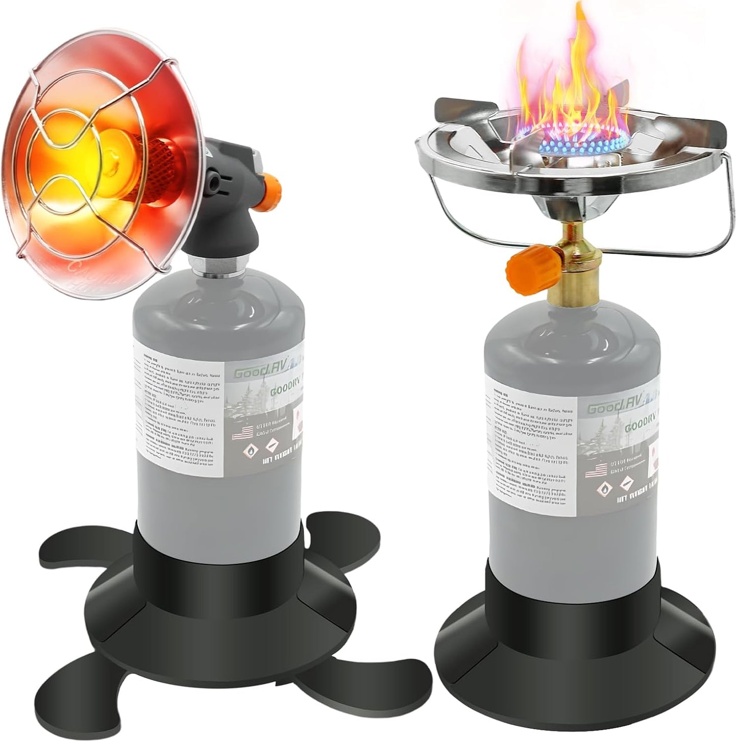 Portable Propane Heater & Stove Set - Dual Functionality!