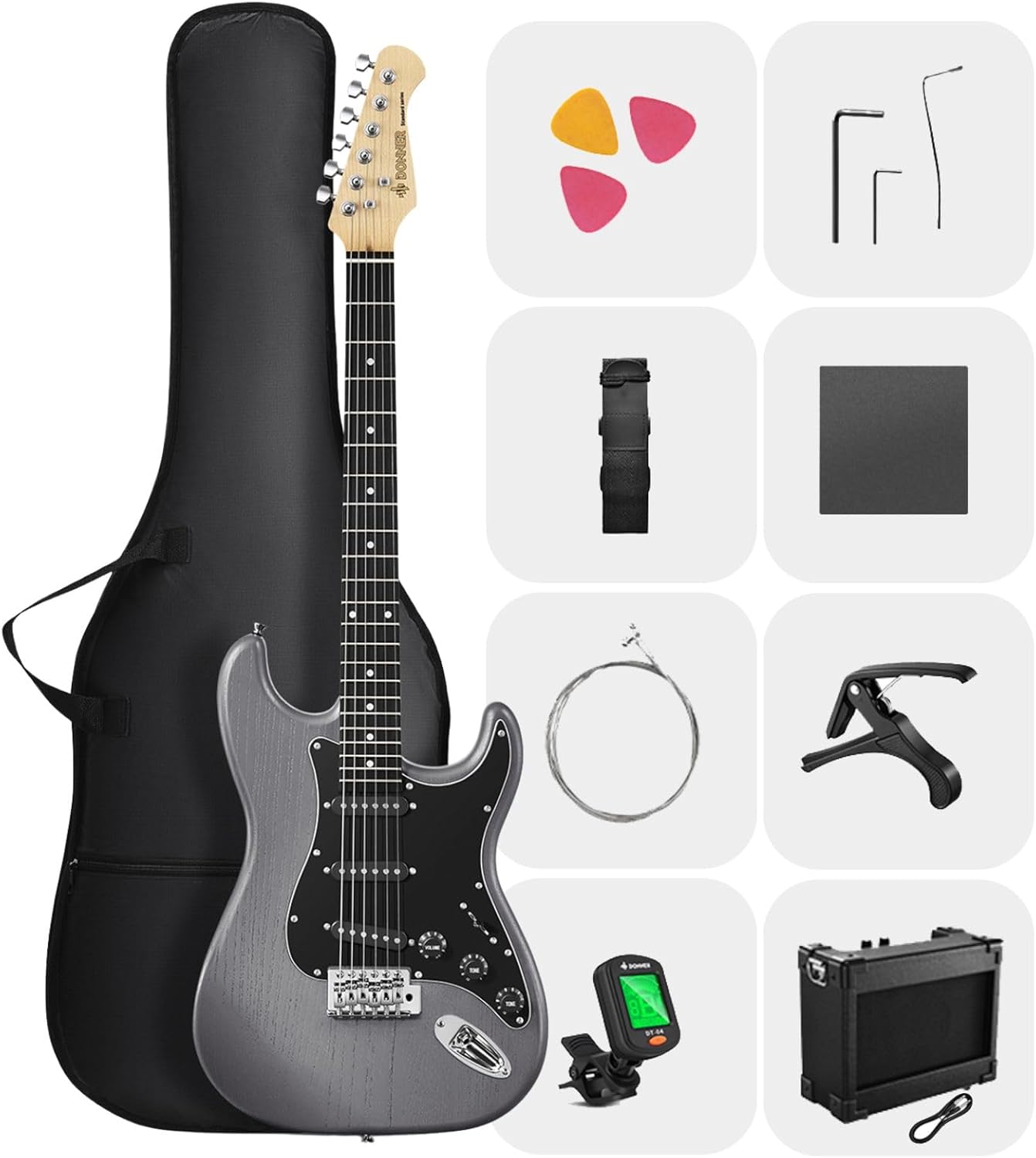 Complete Electric Guitar Starter Kit by Donner