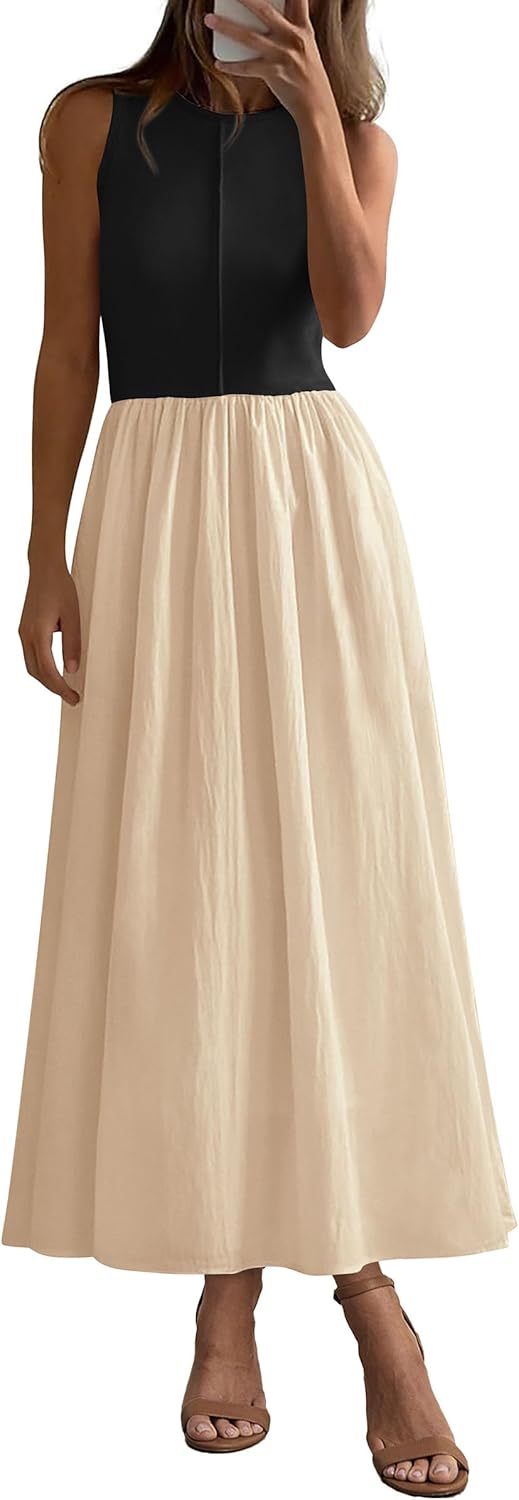PRETTYGARDEN Maxi Dresses for Women 2025 Summer Casual Style