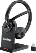 Wireless Headset with Mic for Work - Bluetooth 5.3, AI Noise