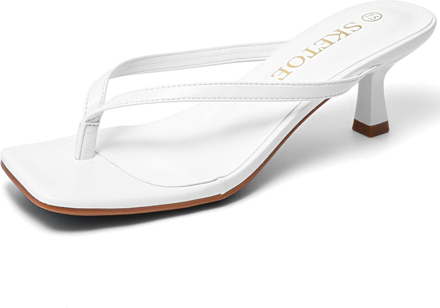 Kitten Heels for Women Comfortable Summer Flip Flop Sandals