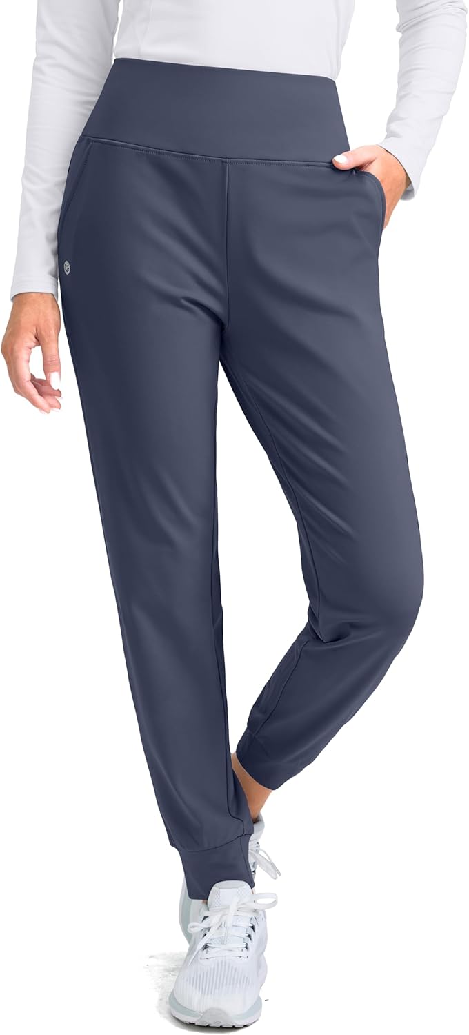 Fleece Lined Joggers for Women - Water Resistant Thermal Pants