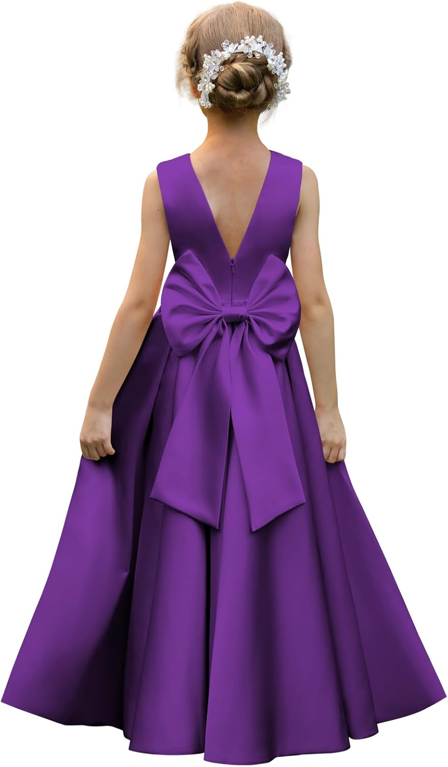 Satin Flower Girl Dresses for Wedding and Special Occasions