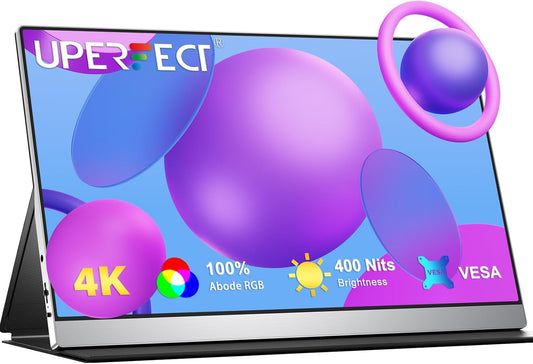 UPERFECT 15.6'' 4K HDR USB-C Monitor: Stunning Clarity!