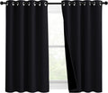 NICETOWN Complete 100% Blackout Curtain Set - Heavy Thermal Panels