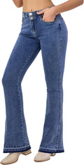 Women's Flare Bell Bottom Jeans High Waisted Wide Leg - Retro Fit also