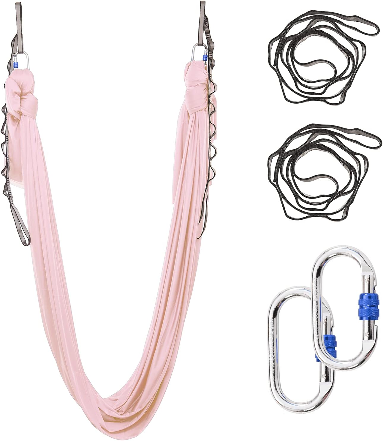 5.5 Yards Aerial Silks Yoga Swing Set for Fitness and Fun
