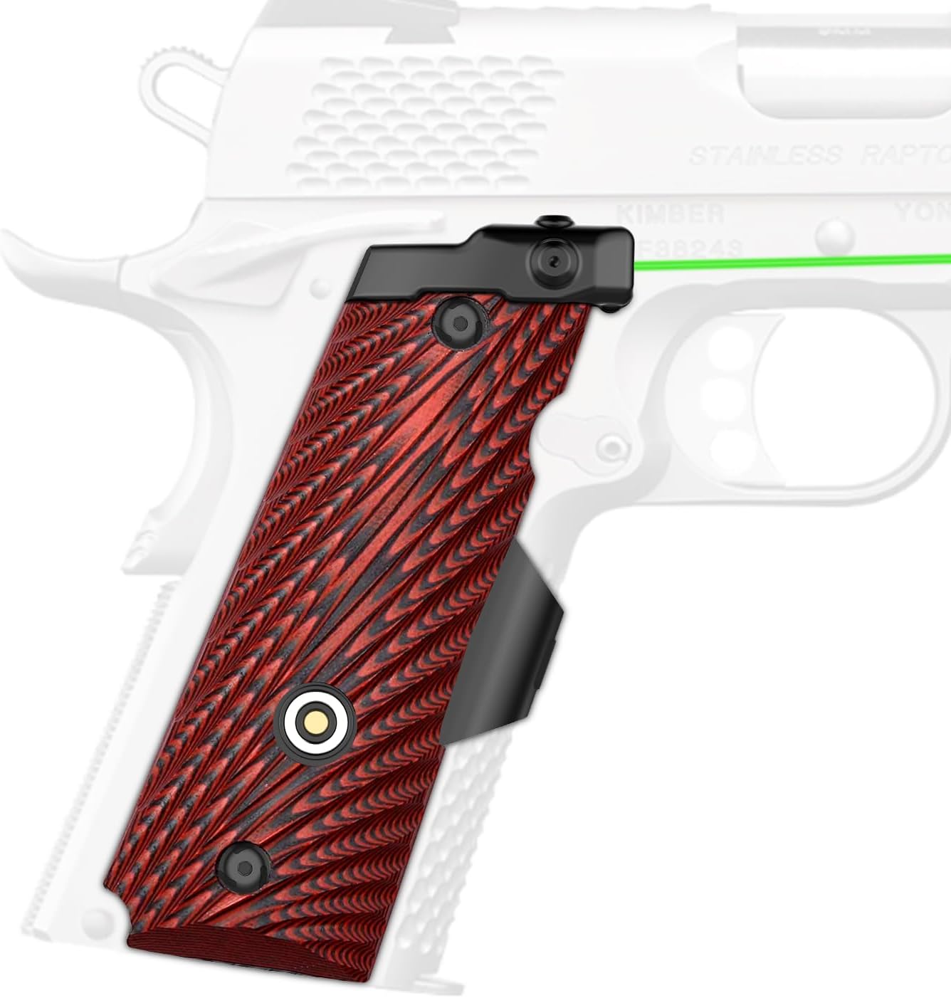 DARKFANG Compact Full Size 1911 Laser Grip with Ambi Safety Cut