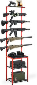 Gun Rack Indoor Wall Mount and Floor Gun Stand - Fits up to 5 Rifles