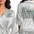 Mis Quince Anos Robes Satin Personalized Quinceanera Robe - Getting
