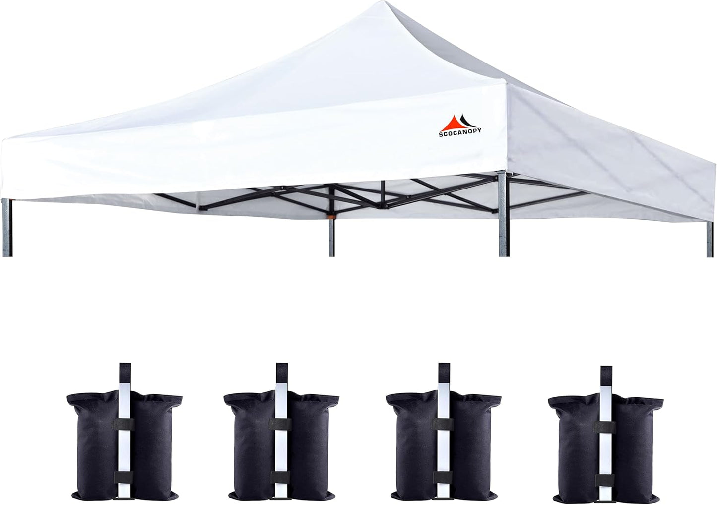 SCOCANOPY 10x10 Replacement Canopy Top with Weight Bags Included