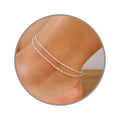 Annika Bella Double Strand Ankle-Bracelet 9-10 in - Dainty Sterling
