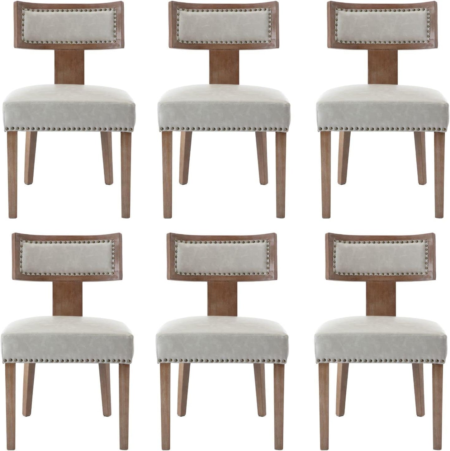 HNY Mid Century Modern Dining Chairs Set of 6 for Chic Spaces